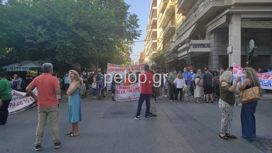 Πάτρα: Πορεία και συγκέντρωση για το εργασιακό νομοσχέδιο - ΦΩΤΟ