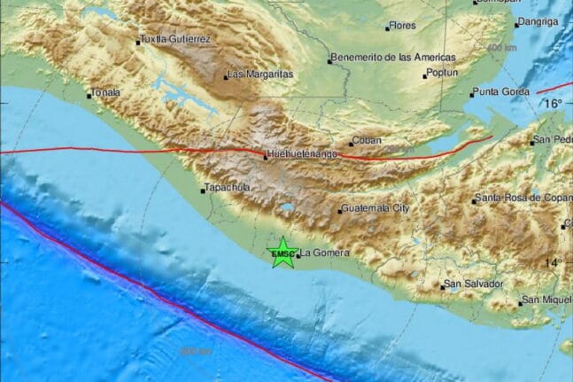 Γουατεμάλα:Κατεγράφη ισχυρός σεισμός