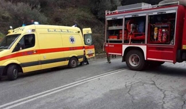 Πατρών-Πύργου: Λαμπάδιασε ΙΧ μετά από τροχαίο