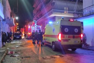 Τα διαλυτικά στο μπαλκόνι έγιναν ... πυροτεχνήματα στην οδό Φωκαίας