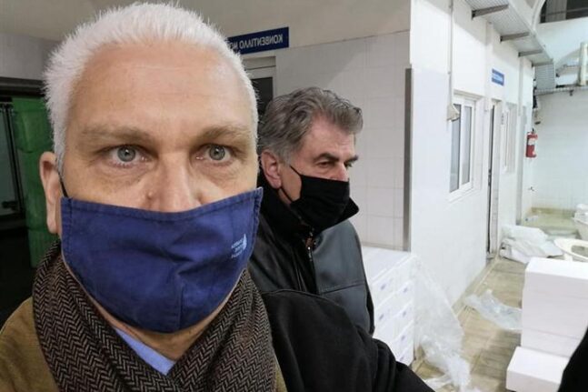 Στην ιχθυόσκαλα Πατρών ο Φ. Ζαΐμης