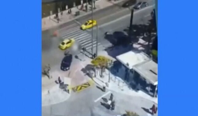 Τροχαίο στη Βουλή: Το βίντεο από τη στιγμή του δυστυχήματος