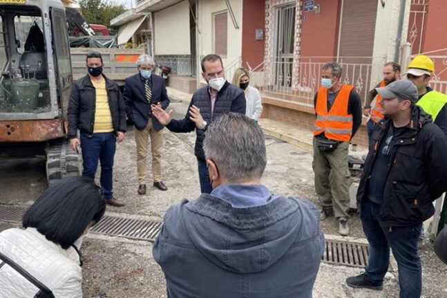 Επίσκεψη Ν. Φαρμάκη σε έργα στην Αιτωλοακαρνανία