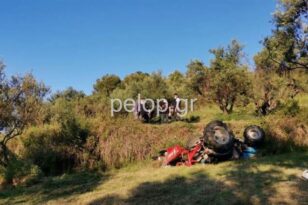 Πάτρα: Νεκρός 47χρονος που καταπλακώθηκε από τρακτέρ στα Συχαινά