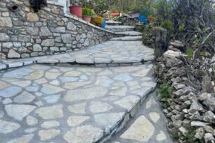 Δάφνη Καλαβρύτων: Με γοργούς ρυθμούς οι εργασίες στα καλντερίμια του χωριού