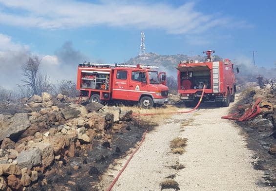 Πυρκαγιά στην Αίγινα- Ισχυρές δυνάμεις της Πυροσβεστικής στο σημείο