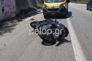 Πάτρα - Τροχαίο: Οδηγός δικύκλου σύρθηκε στο έδαφος έπειτα από ατύχημα στην Ελ. Βενιζέλου ΦΩΤΟ