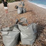 Αιγιάλεια - Παραλία Αλυκής: «Σκούπα» εθελοντών με 30 σακούλες σκουπιδιών