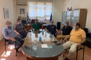Χαλανδρίτσα: Ο νέος διοικητής του Πυροσβεστικού Κλιμακίου συναντήθηκε με τον δήμαρχο Ερυμάνθου
