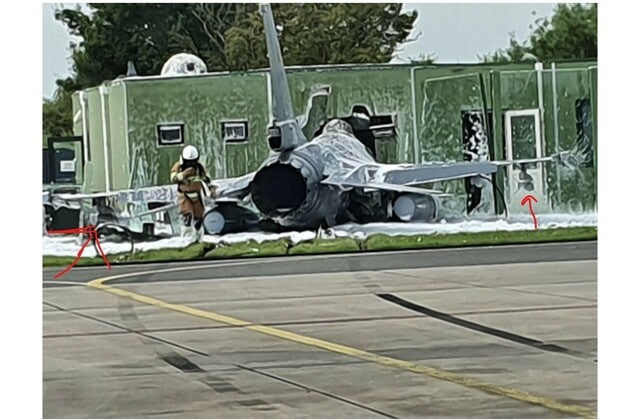 F-16 έπεσε σε κτήριο αεροπορικής βάσης στην Ολλανδία
