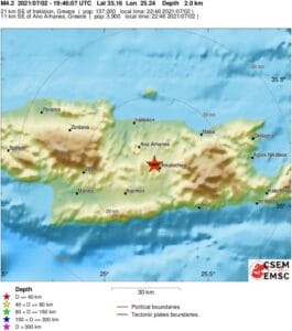 Σεισμός 4,1 Ρίχτερ ταρακούνησε την Κρήτη