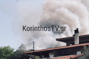 Κόρινθος: Σε εξέλιξη η μεγάλη φωτιά στην περιοχή Άνω Αλμυρής - Μήνυμα του 112 σε κατοίκους να εκκενώσουν άμεσα το χωριό ΦΩΤΟ και ΒΙΝΤΕΟ