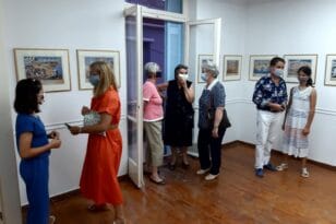 Εγκαίνια της έκθεσης του Παναγιώτη Ζωγράφου στην Δημοτική Πινακοθήκη Ακράτας