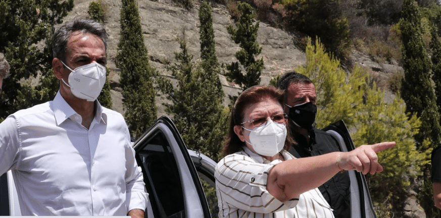 Στο Τατόι ο Κυριάκος Μητσοτάκης -Αυτοψία με τη Λίνα Μενδώνη Τατόι
