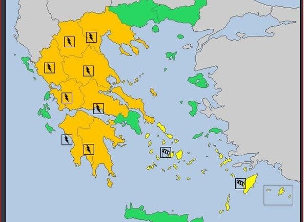 Περιφέρεια Δυτικής Ελλάδας: Έκτακτο Δελτίο Επιδείνωσης Καιρού - Τοπικές καταιγίδες στα ορεινά
