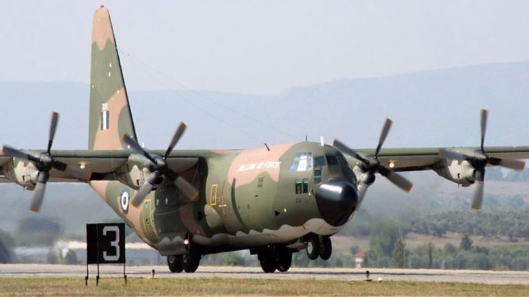 Από τον Αραξο το C-130 που θα μεταφέρει δυνάμεις της ΕΜΑΚ στην Τουρκία