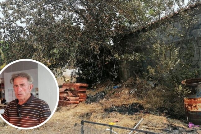 Μίλτος Καρατζάς στην «Π» από την Εύβοια: «Ετσι έσωσα το σπίτι μου από τις φλόγες» ΦΩΤΟ