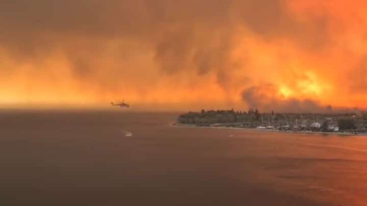 Μαίνεται η φωτιά στην Εύβοια: Συνεχείς αναζωπυρώσεις - Φλέγεται ο Δρυμώνας