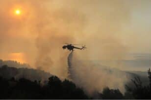 Φωτιά στην Λίμνη Ευβοίας: Εκτός ελέγχου το πύρινο μέτωπο - Καίγονται σπίτια - ΒΙΝΤΕΟ