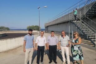 Αίγιο: Επίσκεψη των δημάρχων Βηθλεέμ και Χεβρώνας, στις εγκαταστάσεις του Βιολογικού Καθαρισμού στη Μυρτιά