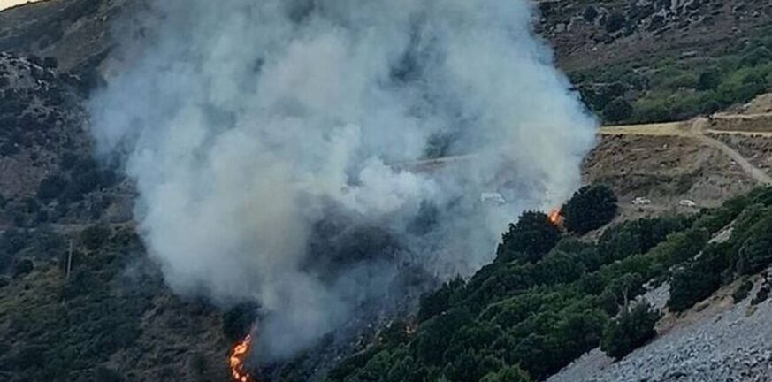Συναγερμός στην Κρήτη: Ξέσπασε φωτιά στο Λασίθι - Υπό έλεγχο η πυρκαγιά - ΝΕΟΤΕΡΑ - ΒΙΝΤΕΟ