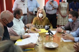Αίγιο: Η Φώφη Γεννηματά στο Δημαρχείο - Συνάντηση με δήμαρχο και παρατάξεις ΦΩΤΟ