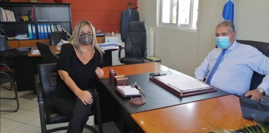 Στο γραφείο του Διοικητή της 6ης ΥΠΕ, η Πρόεδρος της Υγειονομικής Επιτροπής της ΕΠΣ Αχαΐας Στο γραφείο του Διοικητή της 6ης ΥΠΕ, η Πρόεδρος της Υγειονομικής Επιτροπής της ΕΠΣ Αχαΐας