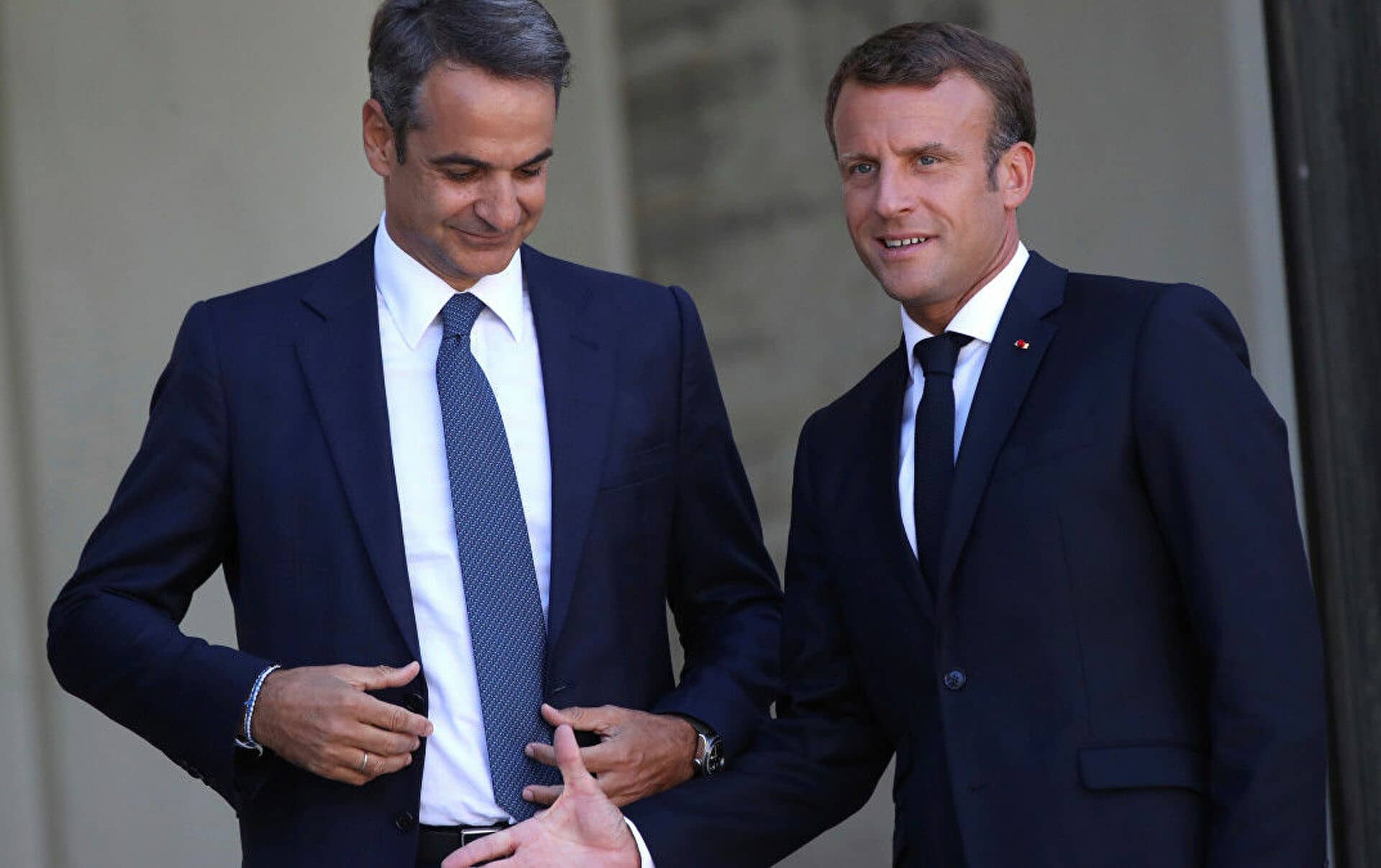 Mitsotakis-Christodoulidis meeting with Macron