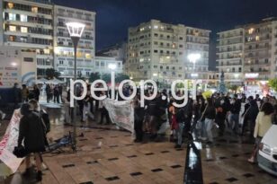 Πάτρα: Αντιφασιστικό συλλαλητήριο στην πλ. Γεωργίου ΦΩΤΟ