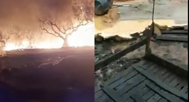 Μανωλάδα: Τυλίχθηκαν στις φλόγες οι παράγκες εργατών στα φραουλοχώραφα - Δύο τραυματίες