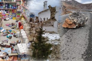 Τρομακτικές εικόνες από το σεισμό στην Κρήτη ΦΩΤΟ ΒΙΝΤΕΟ