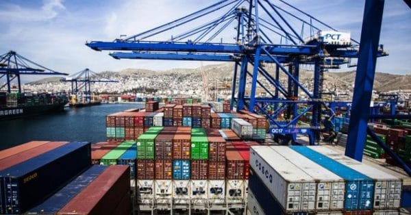 Ανοδος 34,6% στις ελληνικές εξαγωγές τον Αύγουστο