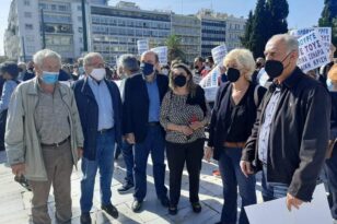Στο συλλαλητήριο για τη σταφίδα παρούσα η Σία Αναγνωστοπούλου