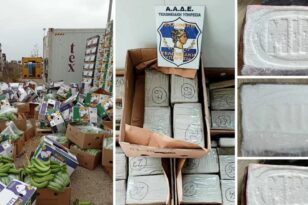 Φορτίο με 82 κιλά κοκαΐνη στο λιμάνι της Θεσσαλονίκης - Ήταν κρυμμένα μέσα σε ψυγείο με μπανάνες