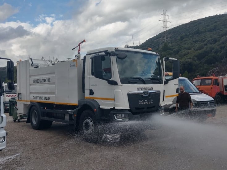 Ενισχύεται σημαντικά ο στόλος του Δήμου Ναυπακτίας - Αναβαθμίζονται οι υπηρεσίες καθαριότητας