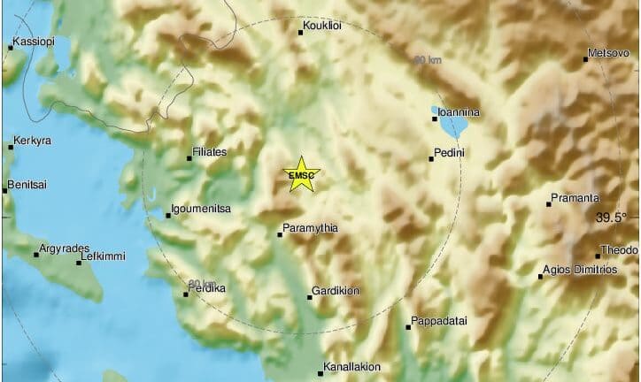 Σεισμός 4 Ρίχτερ στην Ηγουμενίτσα