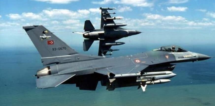 Υπέρπτηση τουρκικών F-16 πάνω από Μακρονήσι και Ανθρωποφάγους