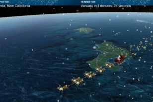 Απτόητος από την πανδημία ο Άγιος Βασίλης ταξιδεύει σε όλο τον κόσμο για να μοιράσει δώρα - Δείτε LIVE την πορεία του