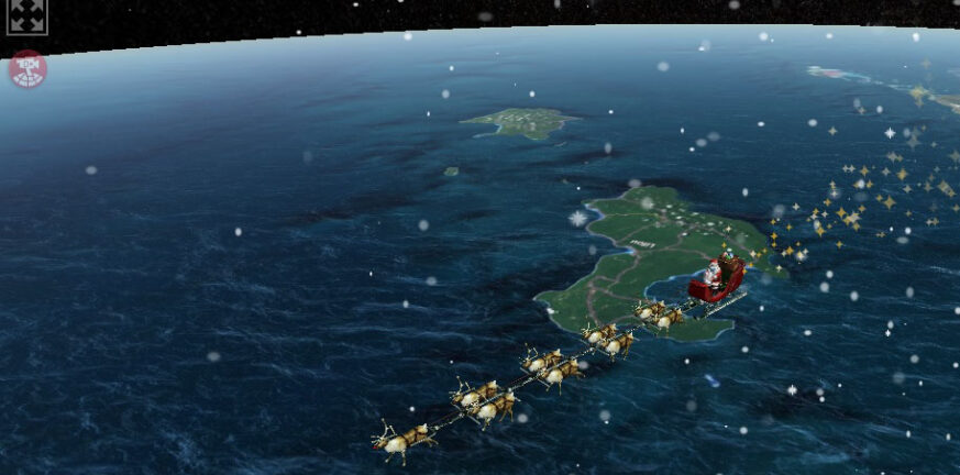 Απτόητος από την πανδημία ο Άγιος Βασίλης ταξιδεύει σε όλο τον κόσμο για να μοιράσει δώρα - Δείτε LIVE την πορεία του