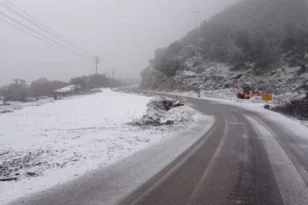 Κακοκαιρία «Ελπίδα»: Χιόνια στο Βόρειο Αιγαίο - Στα λευκά Λήμνος και Λέσβος - ΦΩΤΟ