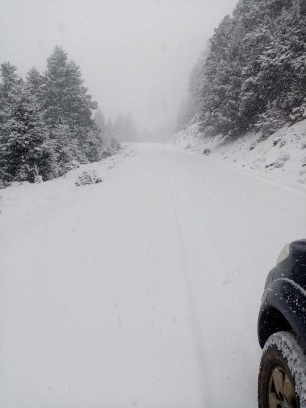 Πυκνή χιονόπτωση σε Αχαΐα - Ναυπακτία: Μόνο με αντιολισθητικές αλυσίδες η κίνηση στα ορεινά ΦΩΤΟ - ΒΙΝΤΕΟ