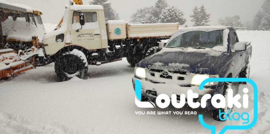 Κακοκαιρία: Πυκνή χιονόπτωση στην Εύβοια και την ορεινή Κορινθία – ΒΙΝΤΕΟ
