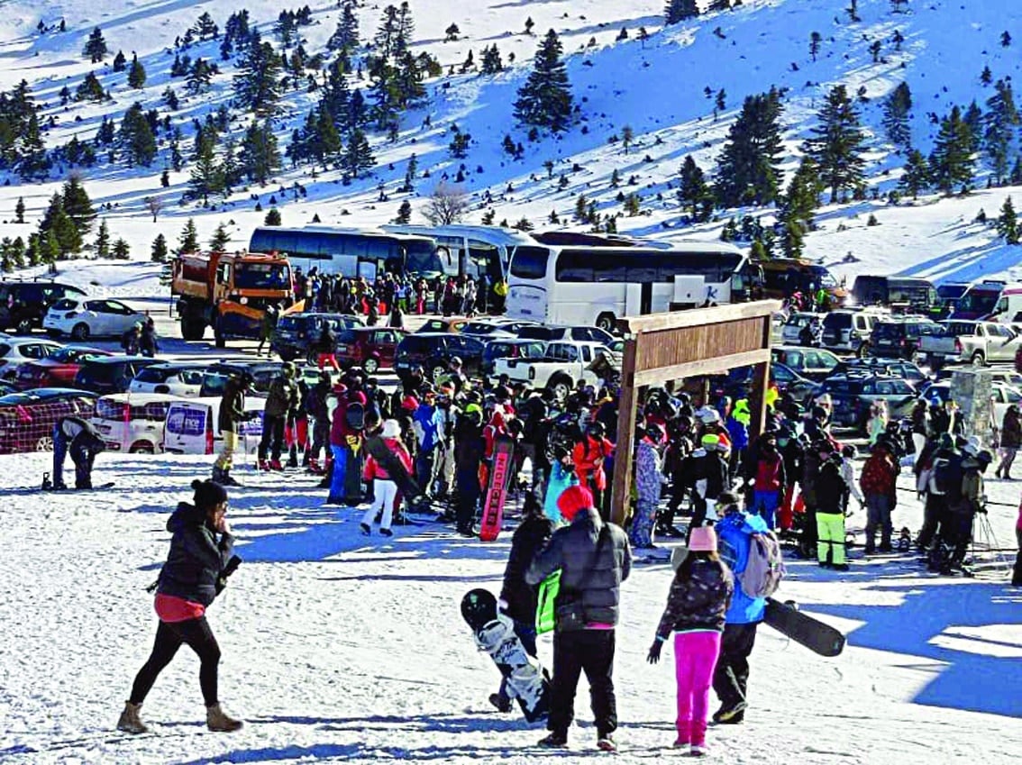 Χιονοδρομικό Κέντρο Καλαβρύτων: Ρεκόρ με 15.000 επισκέπτες