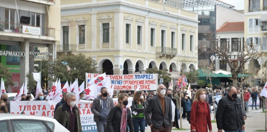 Πάτρα: Η δημοτική αρχή στη κινητοποίηση του Εργατικού Κέντρου