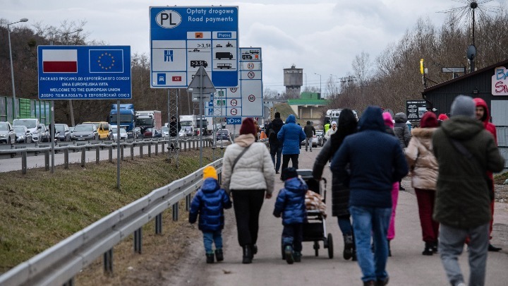 Ουκρανία,πρόσφυγες,Πολωνία