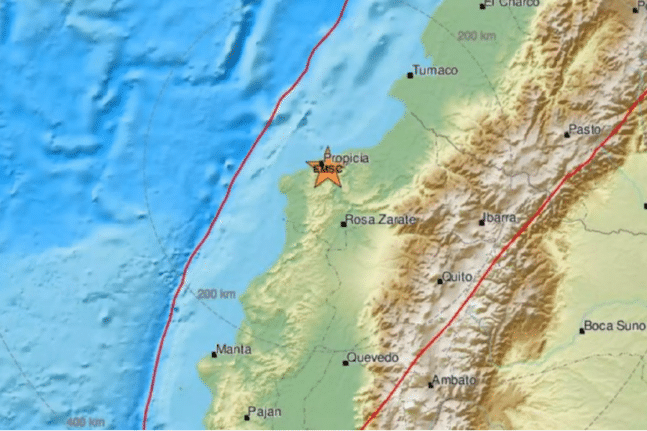Σεισμός 5,8 Ρίχτερ στον Ισημερινό