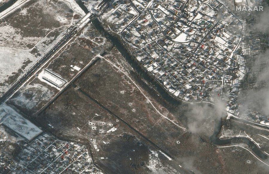 Ουκρανία: Ρωσική φάλαγγα λίγο έξω από το Κίεβο - Δορυφορικές εικόνες