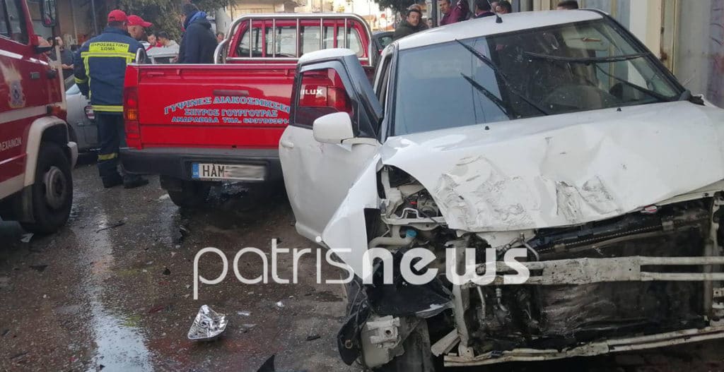 Ηλεία: Καραμπόλα τεσσάρων αυτοκινήτων στο Τραγανό - Δύο τραυματίες - ΦΩΤΟ