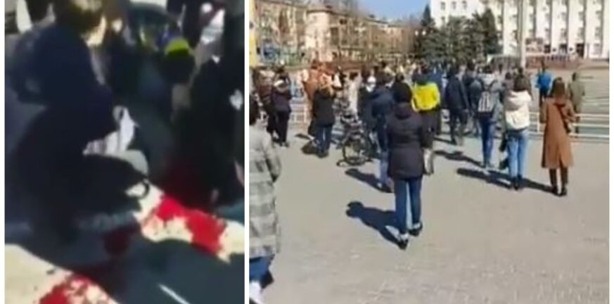 Πόλεμος στην Ουκρανία: Ρώσοι πυροβόλησαν διαδηλωτές στην Χερσώνα - ΒΙΝΤΕΟ