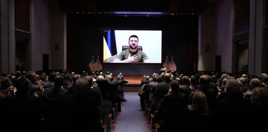 Πόλεμος στην Ουκρανία: Ο Ζελένσκι μίλησε στο αμερικανικό Κογκρέσο -«I have a dream», τους είπε